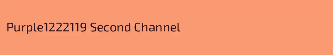 Purple1222119 Second Channel